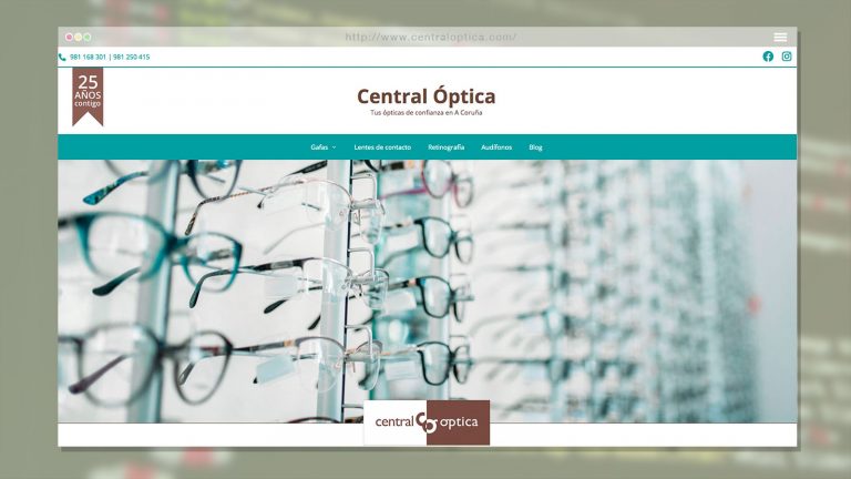 Rediseño de centraloptica.com